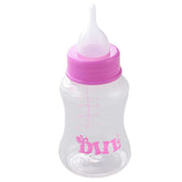 Kuber Industries Pet Feeding Bottle for Puppies,Kittens,Rabbits & Other Newborns|Nursing Bottle for Pets|Squeeze Liquid Feed Bottle|Bottle,Milk Brush,Pacifier Replacement|LS143PK|150 ML|Pink